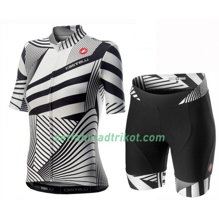 Fahrradbekleidung Radtrikot Kurzarm + Radhose Kurze 2020 Castelli Sublime Damen N002